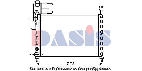 AKS DASIS radiatorius, variklio aušinimas 080590N